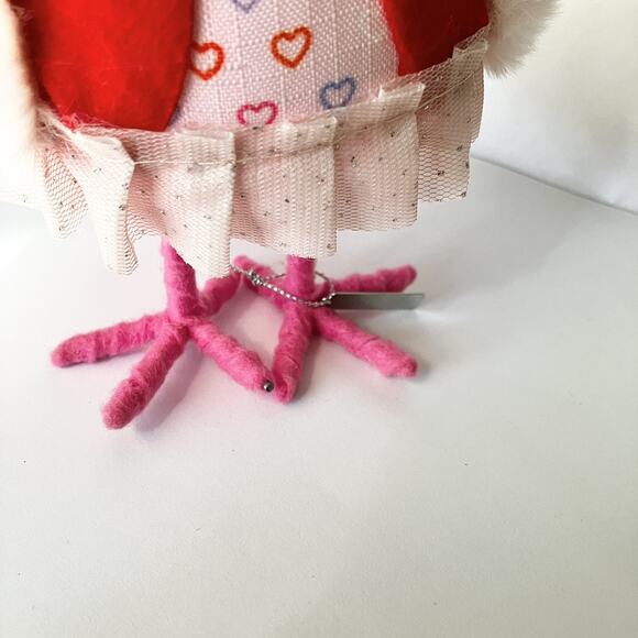 Target Featherly Friends Spritz Valentines Carmine 2022 Felt Tutu Bird Red Pink - Picture 4 of 4